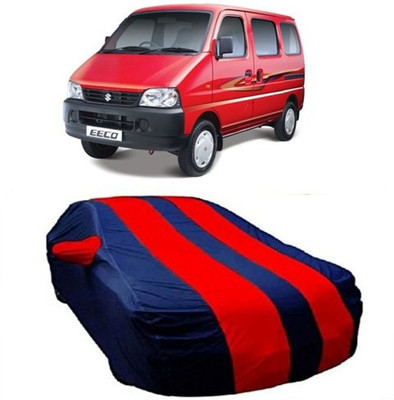 HDSERVICES Car Cover For Maruti Suzuki Eeco (With Mirror Pockets)(Red)