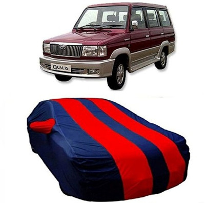 AAMANG Car Cover For Toyota Qualis (With Mirror Pockets)(Red)