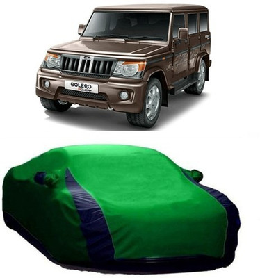 HDSERVICES Car Cover For Mahindra Bolero (With Mirror Pockets)(Green)