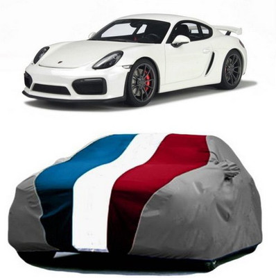 HDSERVICES Car Cover For Porsche Cayman (With Mirror Pockets)(Red, Blue, Grey)