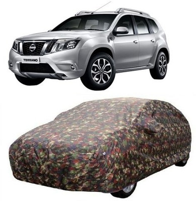 HDSERVICES Car Cover For Nissan Terrano (With Mirror Pockets)(Multicolor)