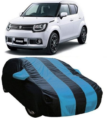 MSR STORE Car Cover For Maruti Suzuki Ignis (With Mirror Pockets)(Blue)