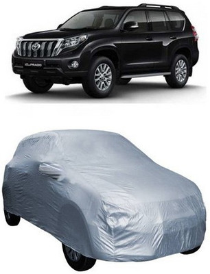 AAMANG Car Cover For Toyota Land Cruiser Prado (With Mirror Pockets)(Silver)