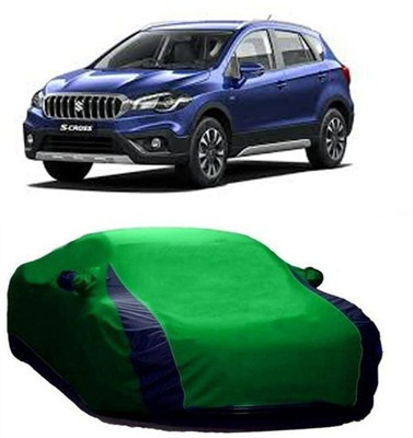 AAMANG Car Cover For Maruti Suzuki S-Cross (With Mirror Pockets)(Green)