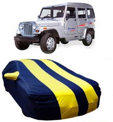 HDSERVICES Car Cover For Mahindra Marshal (With Mirror Pockets)(Yellow)