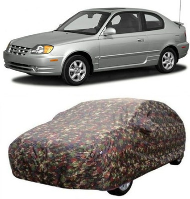 XGuard Car Cover For Hyundai Accent (With Mirror Pockets)(Multicolor)