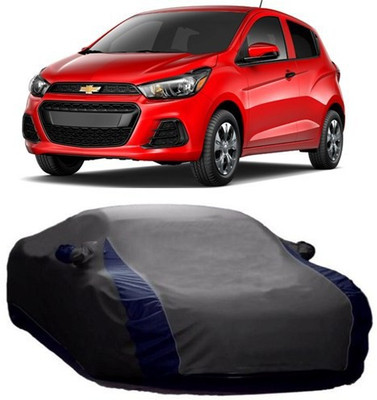 AAMANG Car Cover For Chevrolet Spark (With Mirror Pockets)(Grey)