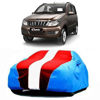 AAMANG Car Cover For Mahindra Quanto (With Mirror Pockets)(Blue, Red)