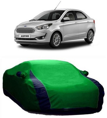 AAMANG Car Cover For Ford Aspire (With Mirror Pockets)(Green)