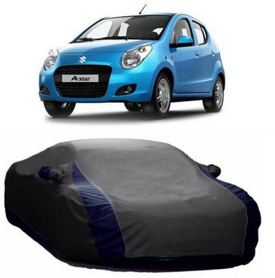 TheProtect Car Cover For Maruti Suzuki A-Star (With Mirror Pockets)(Grey, Blue)