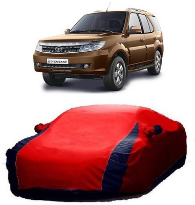 HDSERVICES Car Cover For Tata Safari Storme (With Mirror Pockets)(Red)