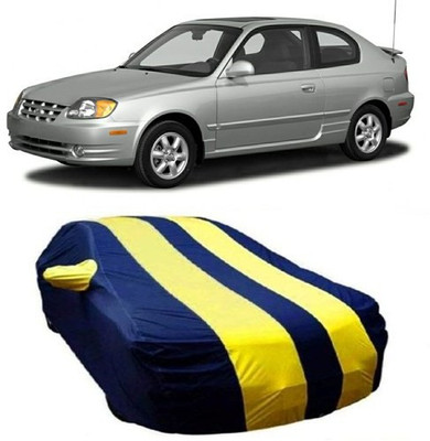 AAMANG Car Cover For Hyundai Accent (With Mirror Pockets)(Yellow)