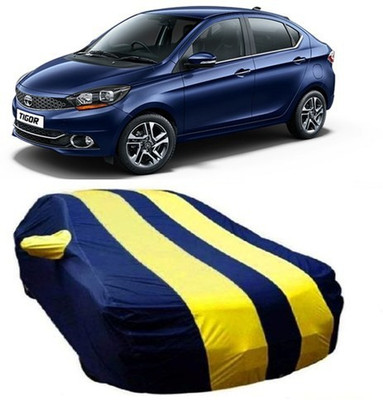AAMANG Car Cover For Tata Tigor (With Mirror Pockets)(Yellow)