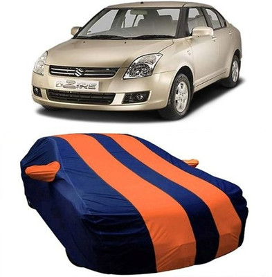 HDSERVICES Car Cover For Maruti Suzuki Swift Dzire (With Mirror Pockets)(Orange)