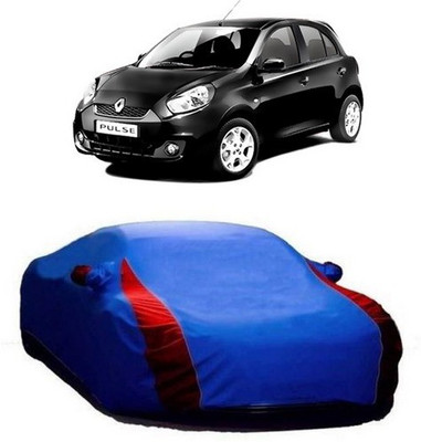 VIRMANG Car Cover For Renault Pulse (With Mirror Pockets)(Blue)