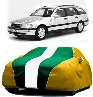 XGuard Car Cover For Mercedes Benz C220 (With Mirror Pockets)(Yellow, Green)