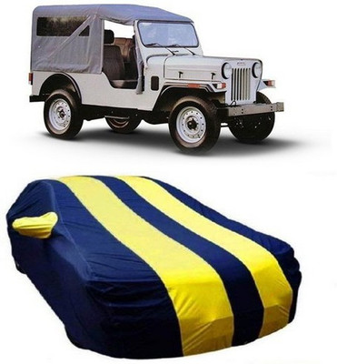 Kawach Car Cover For Mahindra Jeep (With Mirror Pockets)(Yellow)
