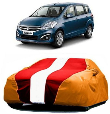 MSR STORE Car Cover For Maruti Suzuki Ertiga (With Mirror Pockets)(Red, Orange)