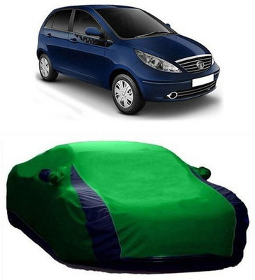 HDSERVICES Car Cover For Tata Vista (With Mirror Pockets)(Green)