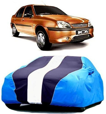 AASDEE Car Cover For Ford Ikon (With Mirror Pockets)(Blue)