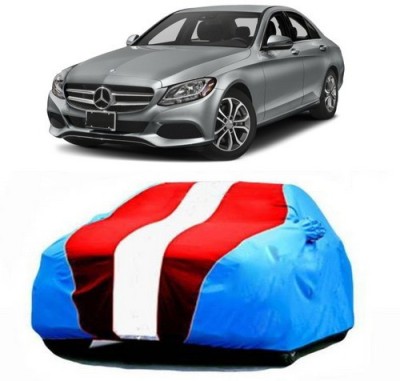 AAMANG Car Cover For Mercedes Benz C-Class (With Mirror Pockets)(Blue, Red)