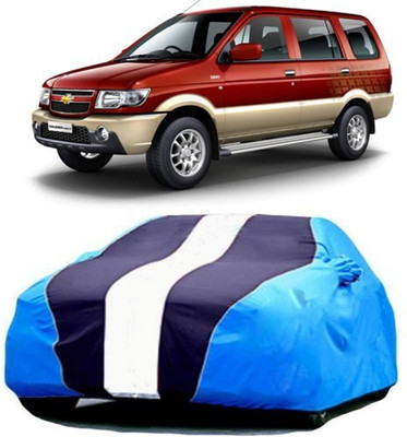 XGuard Car Cover For Chevrolet Tavera (With Mirror Pockets)(Blue)