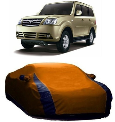 HDSERVICES Car Cover For Tata Sumo Grande (With Mirror Pockets)(Orange)