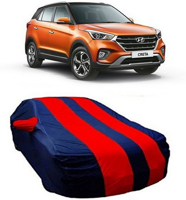 AAMANG Car Cover For Hyundai Creta (With Mirror Pockets)(Red)