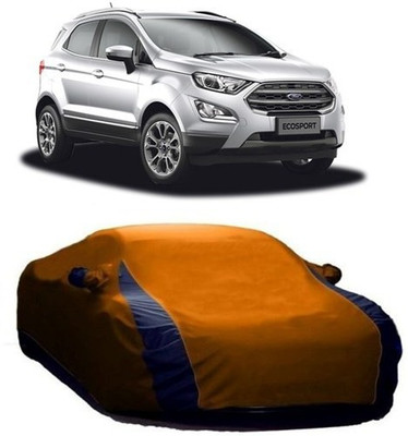 HDSERVICES Car Cover For Ford Ecosport (With Mirror Pockets)(Orange)
