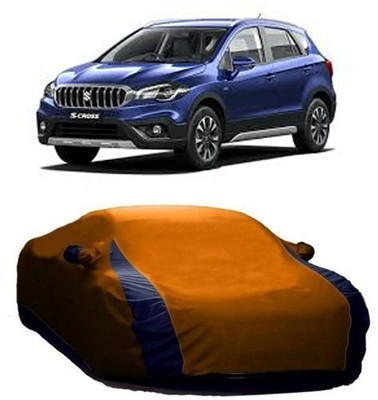 AAMANG Car Cover For Maruti Suzuki S-Cross (With Mirror Pockets)(Orange)