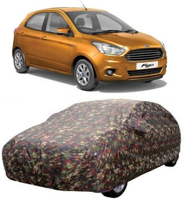 MSR STORE Car Cover For Ford Figo (With Mirror Pockets)(Multicolor)