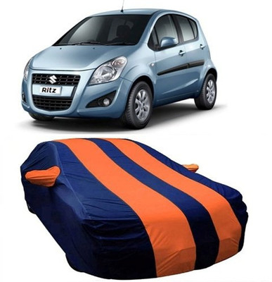 MSR STORE Car Cover For Maruti Suzuki Ritz (With Mirror Pockets)(Orange)