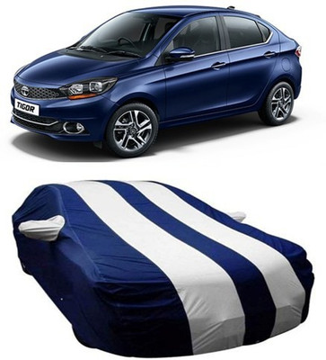 HDSERVICES Car Cover For Tata Tigor (With Mirror Pockets)(White)