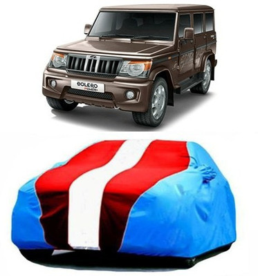 XGuard Car Cover For Mahindra Bolero (With Mirror Pockets)(Blue, Red)