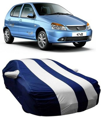 HDSERVICES Car Cover For Tata Indica eV2 (With Mirror Pockets)(White)
