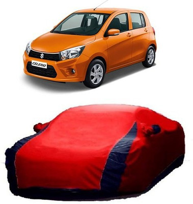 MSR STORE Car Cover For Maruti Suzuki Celerio (With Mirror Pockets)(Red)