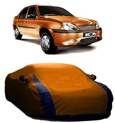 AAMANG Car Cover For Ford Ikon (With Mirror Pockets)(Orange)