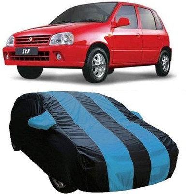 MSR STORE Car Cover For Maruti Suzuki Zen (With Mirror Pockets)(Blue)