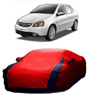 MSR STORE Car Cover For Tata Indigo eCS (With Mirror Pockets)(Red)