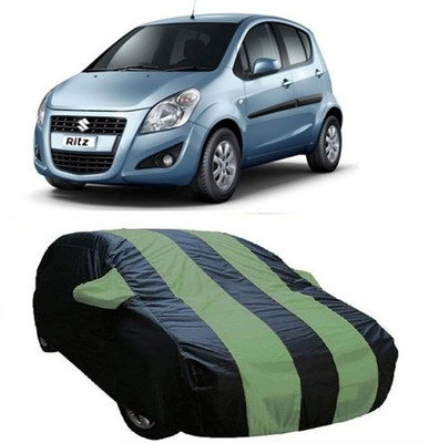 MSR STORE Car Cover For Maruti Suzuki Ritz (With Mirror Pockets)(Green)