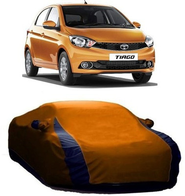AAMANG Car Cover For Tata Tiago (With Mirror Pockets)(Orange)