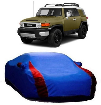 HDSERVICES Car Cover For Toyota Cruiser (With Mirror Pockets)(Blue)