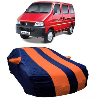HDSERVICES Car Cover For Maruti Suzuki Eeco (With Mirror Pockets)(Orange)
