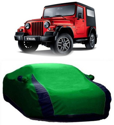 SnehaSales Car Cover For Mahindra Thar (With Mirror Pockets)(Green)
