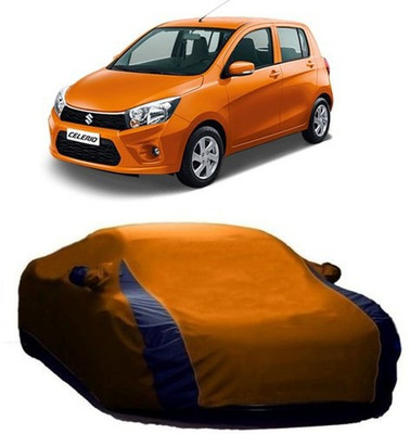 MSR STORE Car Cover For Maruti Suzuki Celerio (With Mirror Pockets)(Orange)