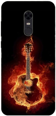 METOO Back Cover for Redmi Note 5, Fire Guitar Design Printed Back Cover Print : 11(Multicolor, Dual Protection, Silicon, Pack of: 1)