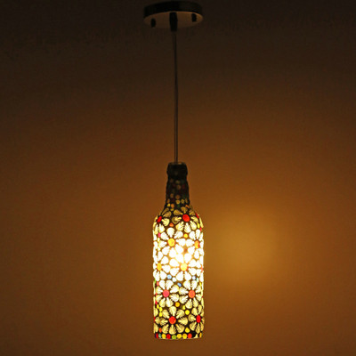 1st Time Designer Pendent Hanging Bottle Ceiling Lamp VG13 Pendants Ceiling Lamp(Multicolor)