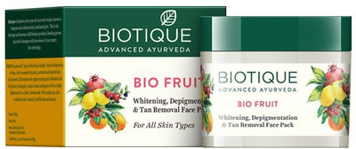 4% OFF on BIOTIQUE Bio Fruit Whitening & Depigmentation Face Pack(75 g) 4% OFF on BIOTIQUE Bio Fruit Whitening & Depigmentation Face Pack(75 g)
