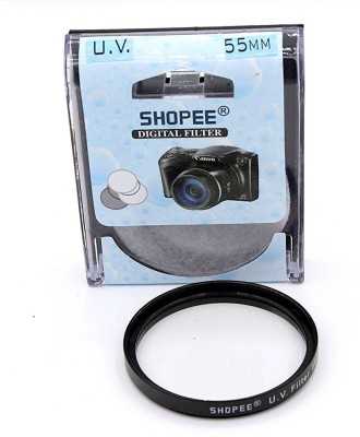 SHOPEE 55MM SAFTEY UV CAMERA LENS FILTER for s alpha 18-55mm lens Clear Filter Clear Filter(55 mm)