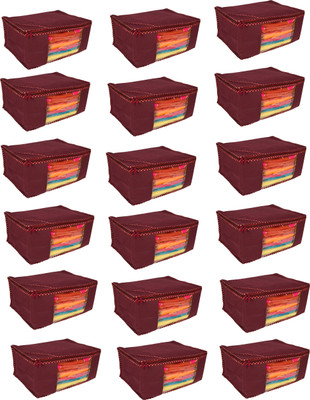 Fancy Walas Presents Non Woven Saree cover storage bags for clothes FW13_MRN_PK18(Maroon)